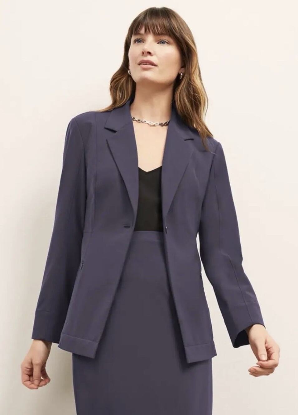 $329 MM LaFleur The Moreland Travel Blazer Single Button Japanese Fabric Sz 16